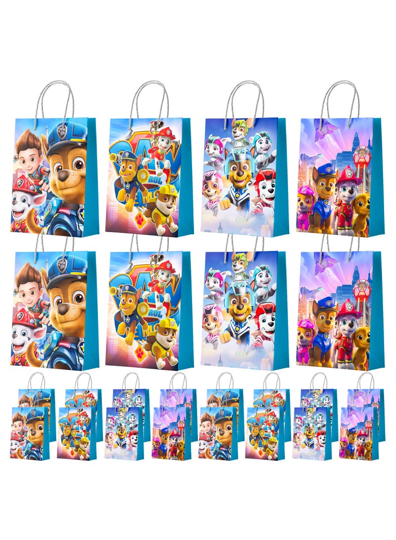 ILovhaprty Paw Patrol Party Gift Bags - 16 Pcs Paw Patrol Party Bags, Paw Patrol Gift Bags, Paw Patrol Candy Bags for Boys/Girls Children's Paw Patrol Themed Birthday Party Decoration Supplies - Image 1
